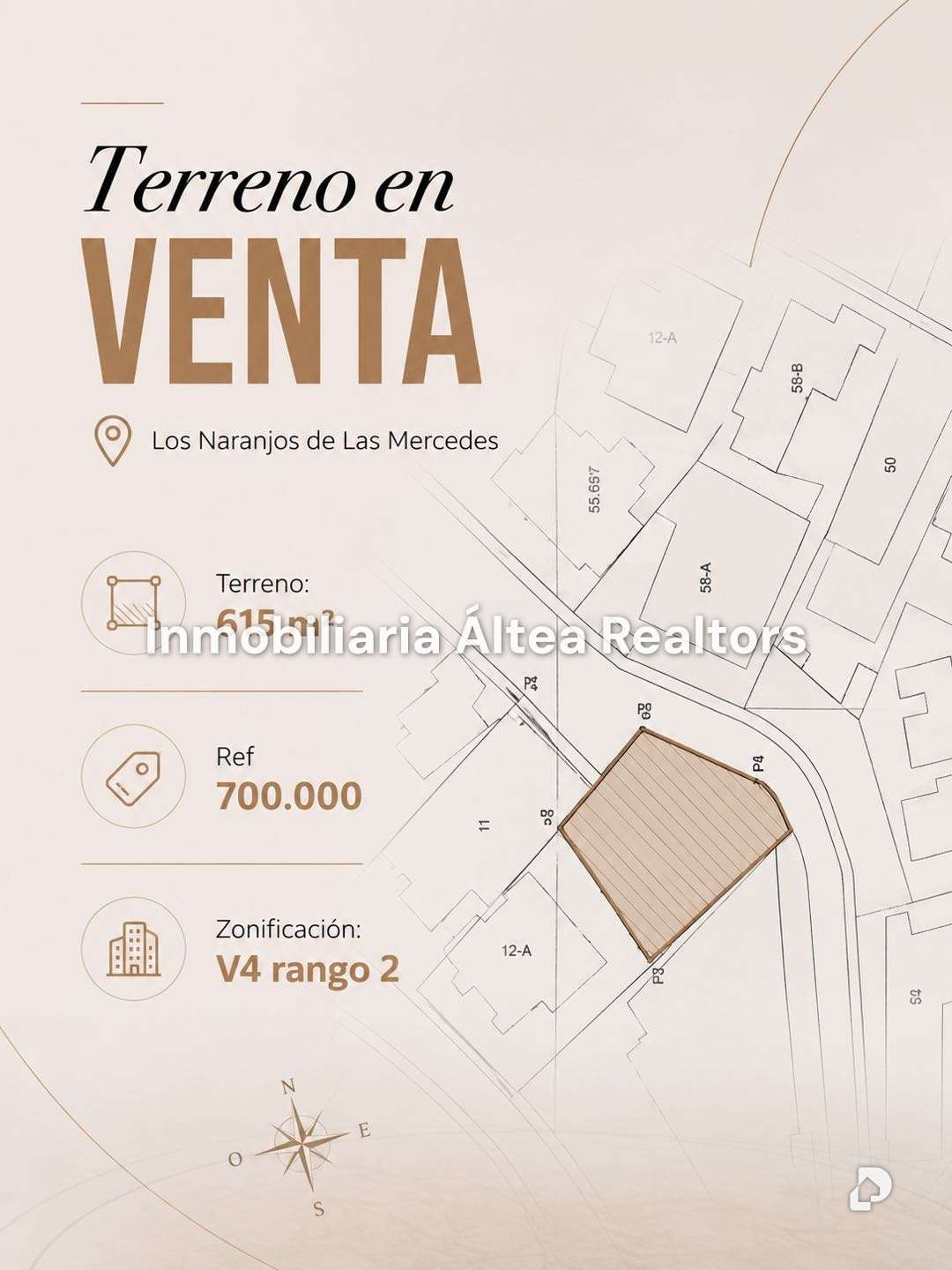 Terreno en Los Naranjos (Las Mercedes), Caracas – 1